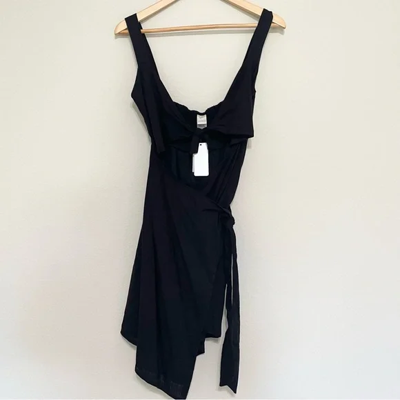 NWT L SPACE Black Morning Star Dress Cover Up Size Medium - Picture 2 of 8